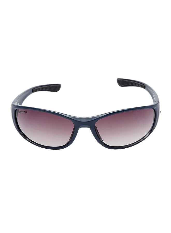 fastrack Blue Wraparound Men Sunglasses