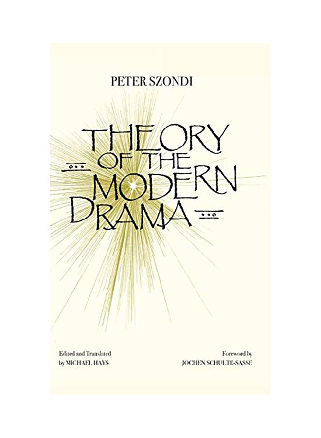 Theory of the Modern Drama hardcover english - 2020 