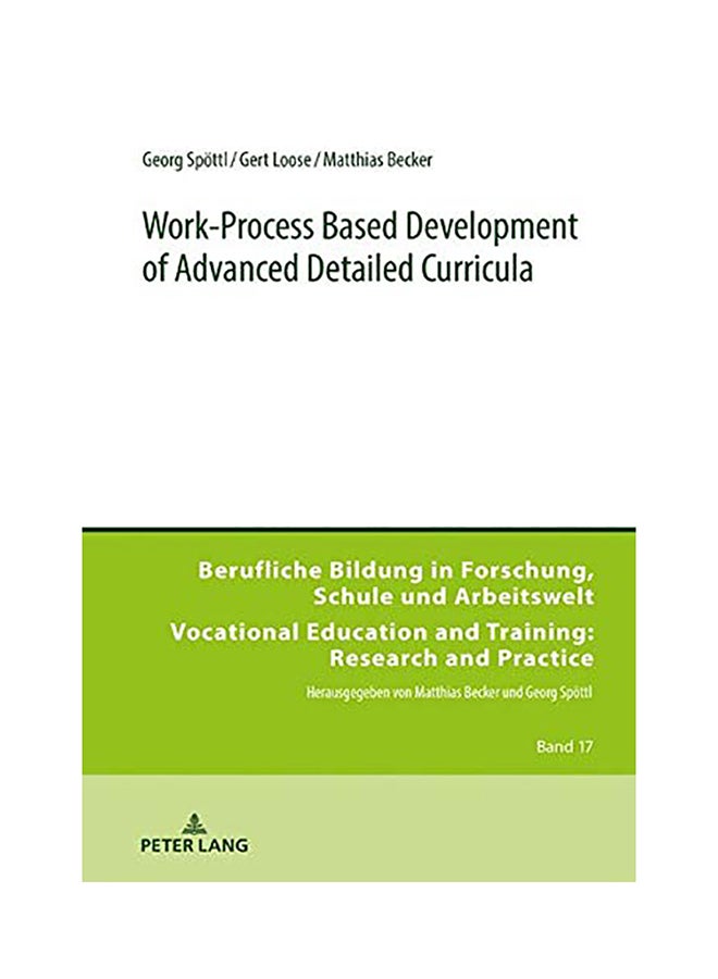 Work-Process Based Development of Advanced Detailed Curricula hardcover english - 2020