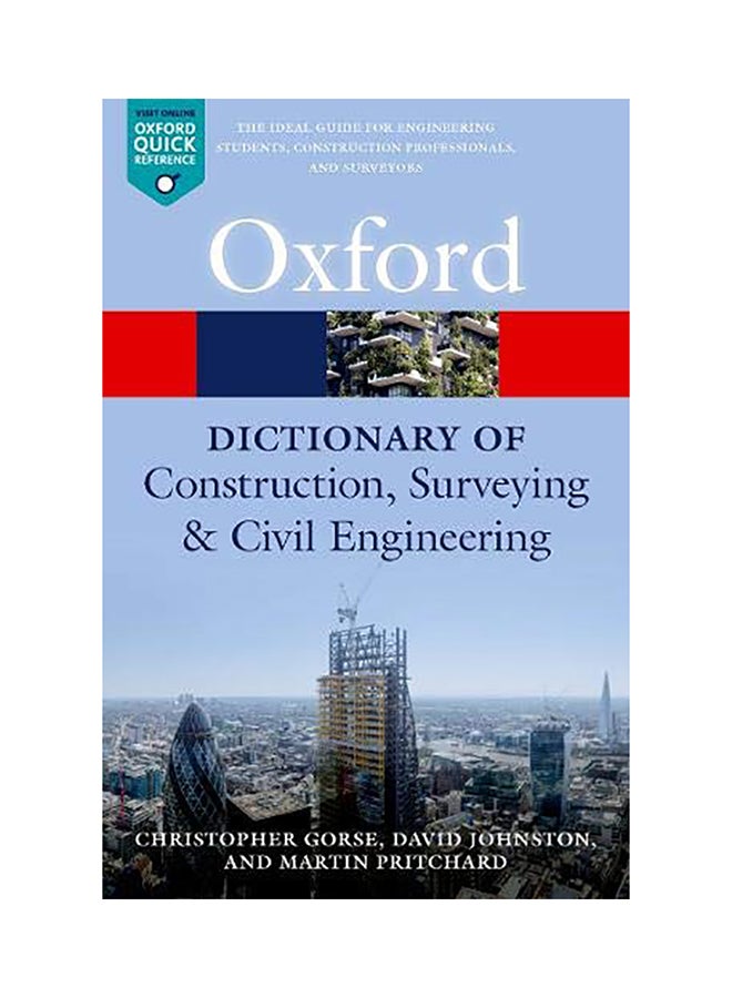 A Dictionary of Construction, Surveying, and Civil Engineering Paperback English by Christopher Gorse - 2020 