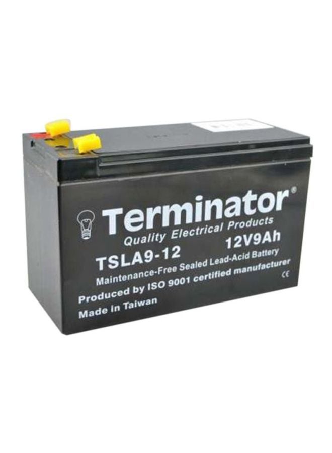 Terminator Sealed Lead Acid Battery 12V 9Ah Black
