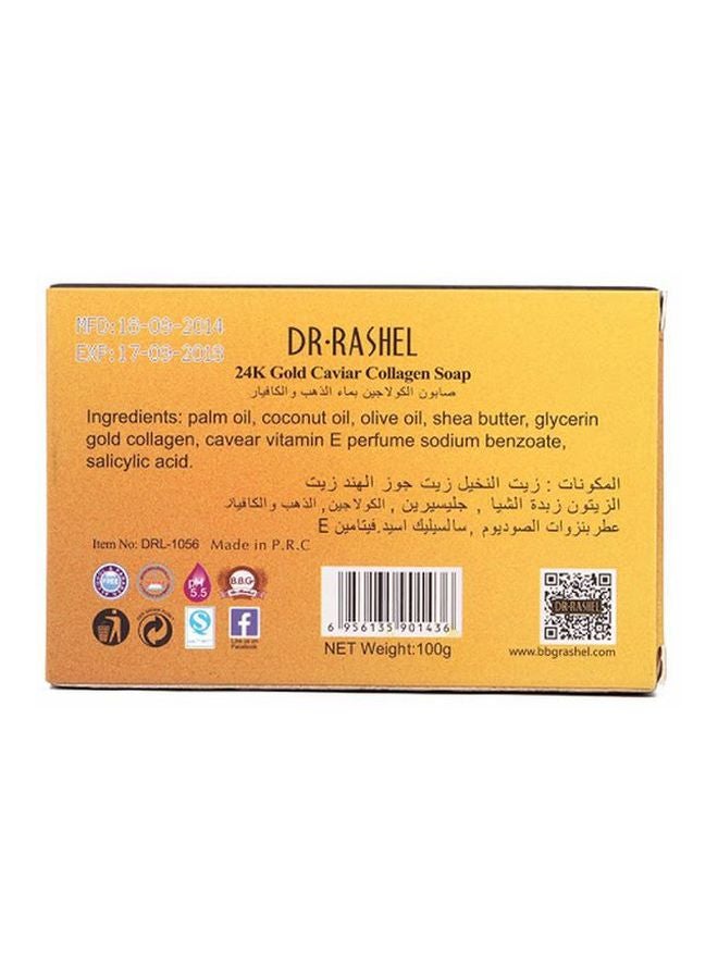 DR. RASHEL 24K Caviar Collagen Soap Gold 100grams  - Image 3