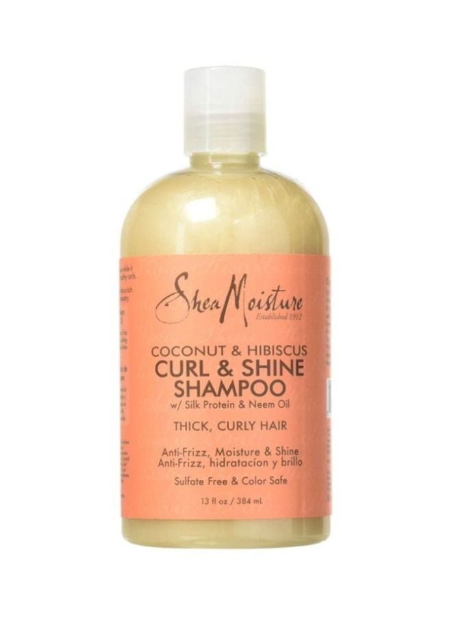 SheaMoisture 2-Piece Coconut And Hibiscus Curl And Shine Shampoo Set 2x384ml - Image 1