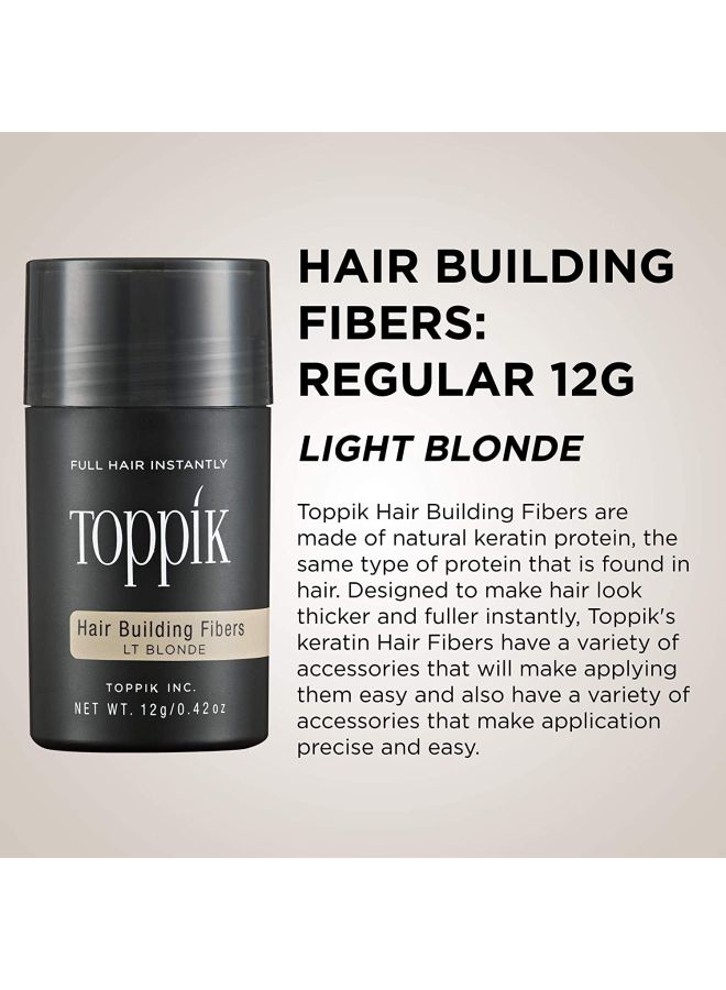 Toppik Hair Building Fibers Light Blonde Hair Color 12 Grams Light Blonde 12grams  - Image 3