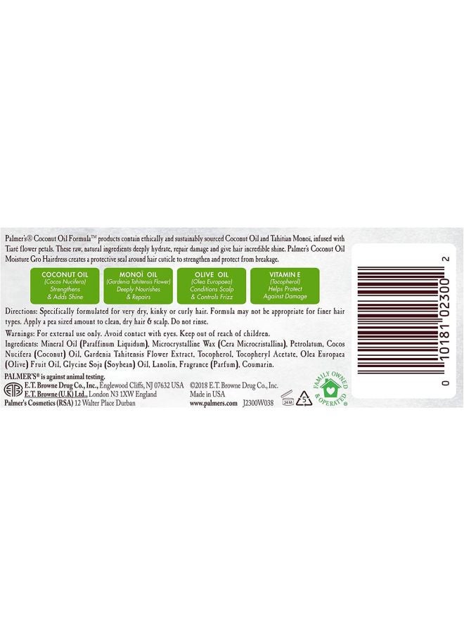 PALMER'S - Coconut Oil Formula Hair Cream Multicolour 150grams - Image 1
