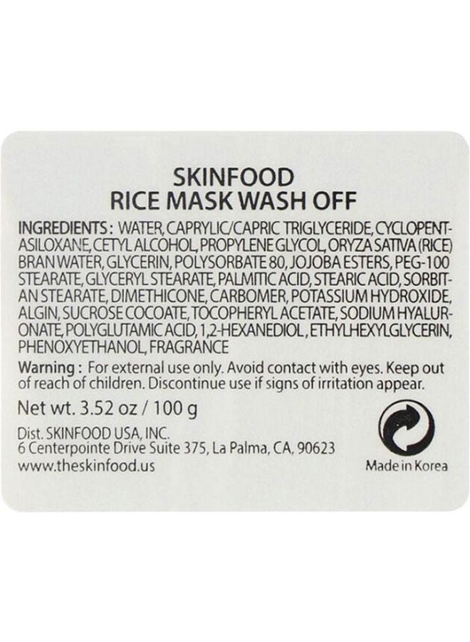 Skinfood - Rice Wash-Off Mask 100grams - Image 1