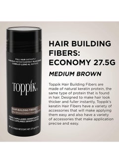 Toppik Hair Building Natural Fibers Medium Brown 27.5grams  - Image 4