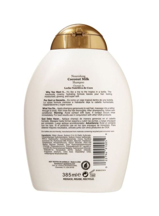 Ogx - Coconut Milk Shampoo 385ml - Image 1