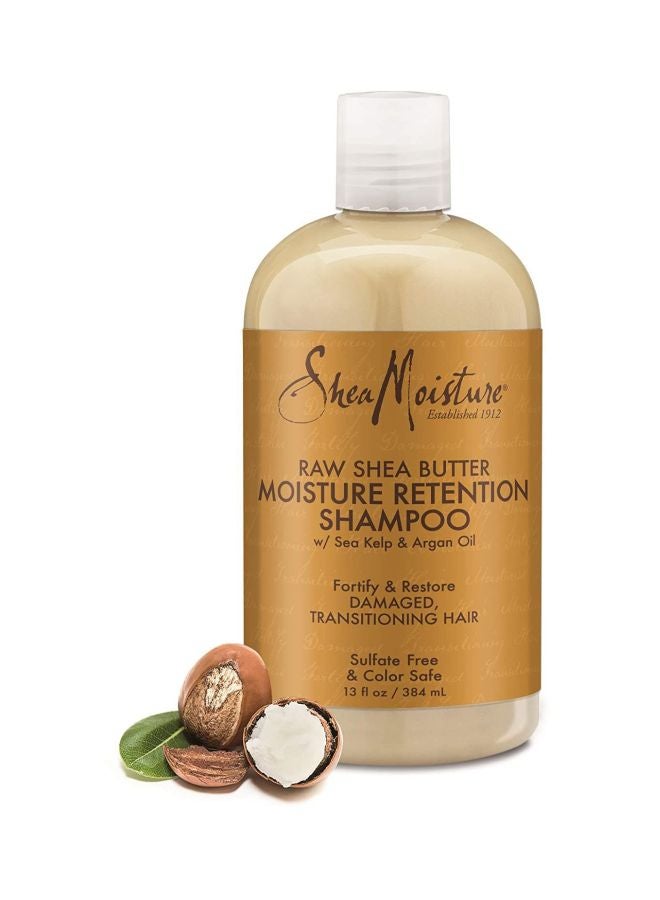 SheaMoisture 2-Piece Raw Shea Butter Moisture Retention Shampoo 2x384ml - Image 3