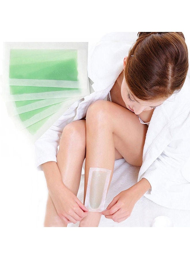 Generic 10Sides Hair Removal Depilatory Nonwoven Waxing Wax Strip Paper for Leg Body - Image 2