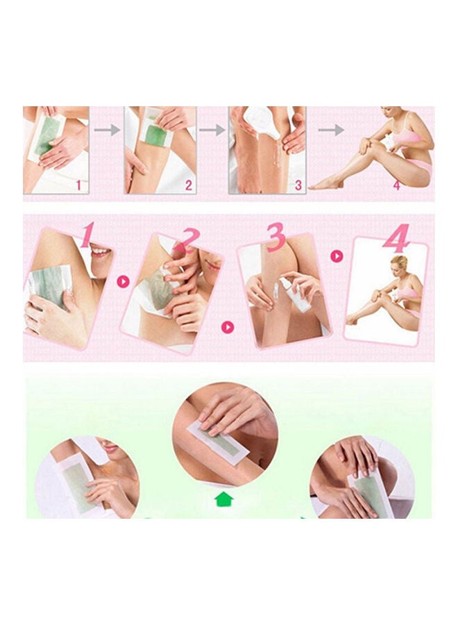 Generic 10Sides Hair Removal Depilatory Nonwoven Waxing Wax Strip Paper for Leg Body - Image 5