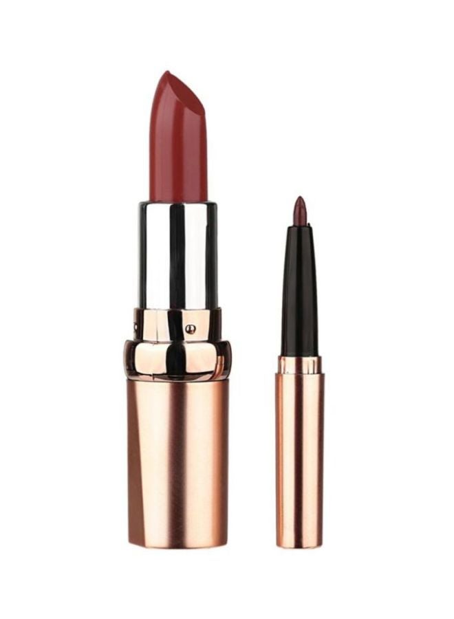 JUST GOLD Radiant Lipstick And Liner Set 04 Brown  - Image 2