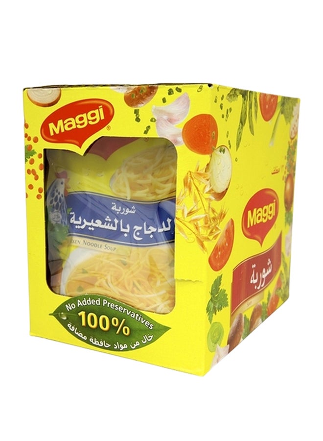 ماجي شوربة الدجاج بالشعيرية 60جرام عبوة من 12 قطعة - Image 1