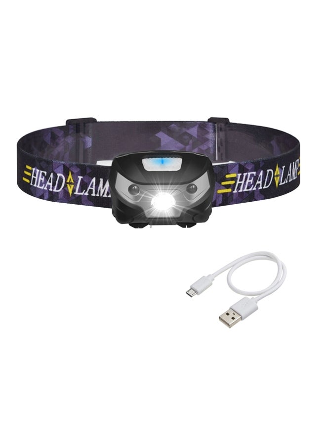 Generic Intelligent  Body Motion Sensor LED Headlight USB Charging Mini Headlamp Outdoor Light 7*7*7cm - Image 1