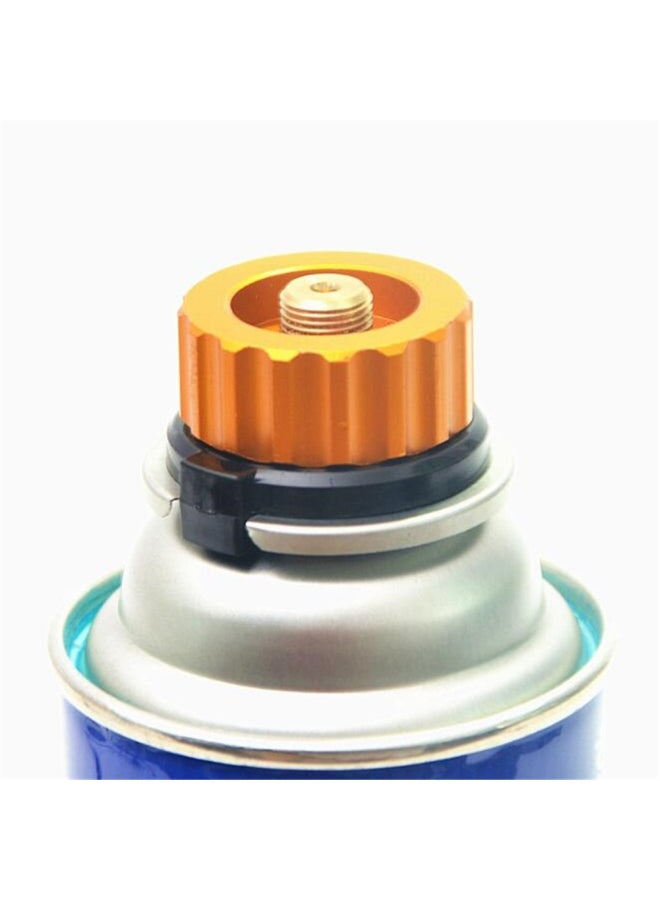 Outdoor Camping Hiking Stove Burner Adapter Gas Tank Connector Clip Type Auto-lock Adapter Converter Gold 5*5*5cm - Image 4