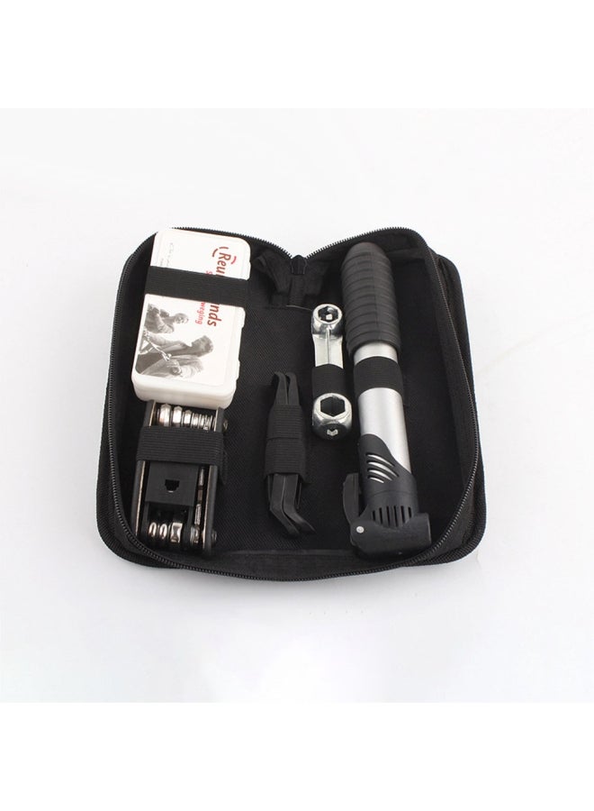 Generic - Bicycle Repair Kit Tire Pump Wrench Set Mountain Bike Combination Tool 22*22*22cm 22*22*22cm - Image 1