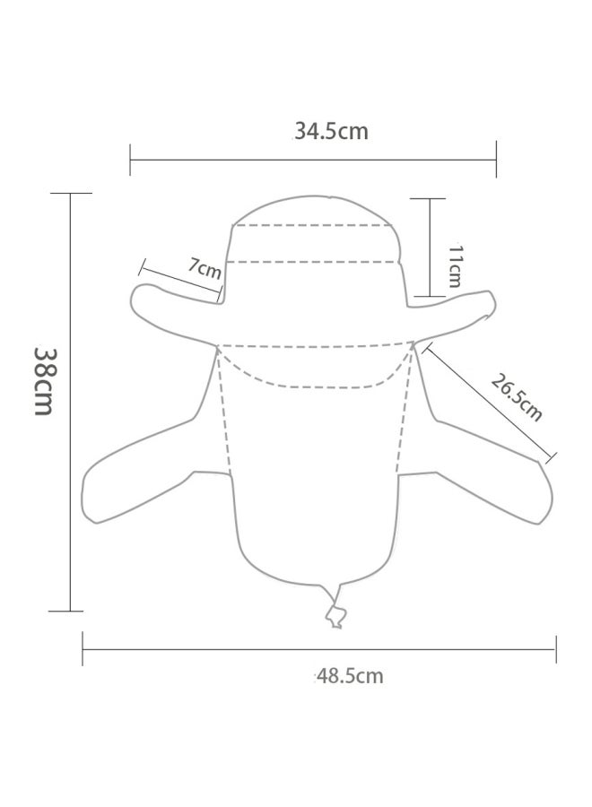 Anti-UV Fashion Summer Outdoor Waterproof Fishing Hat 30*30*30cm - Image 4