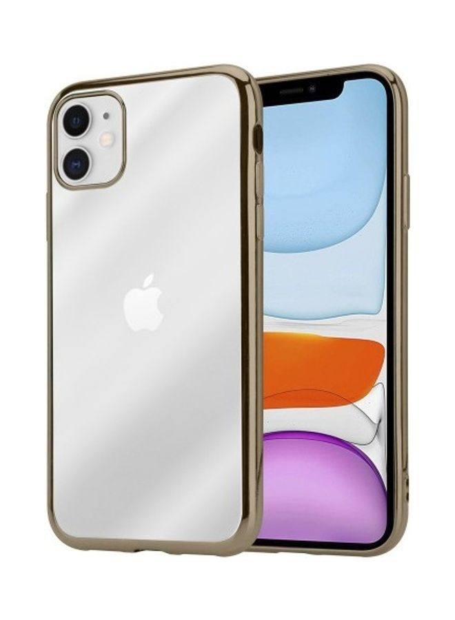 HICOOL Protective Case Cover For Apple iPhone 12 Gold/Clear  - Image 1