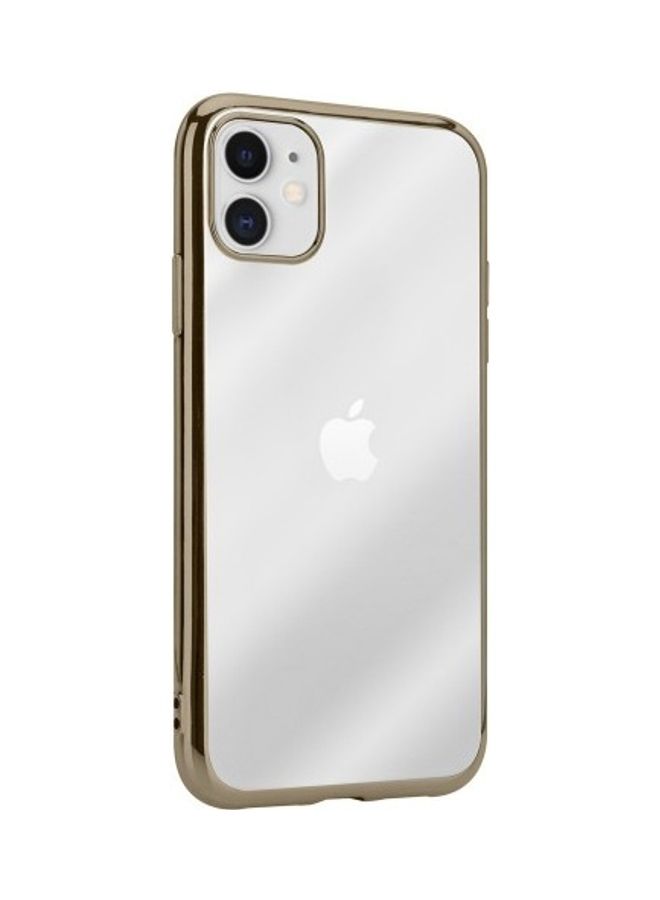 HICOOL Protective Case Cover For Apple iPhone 12 Gold/Clear  - Image 2