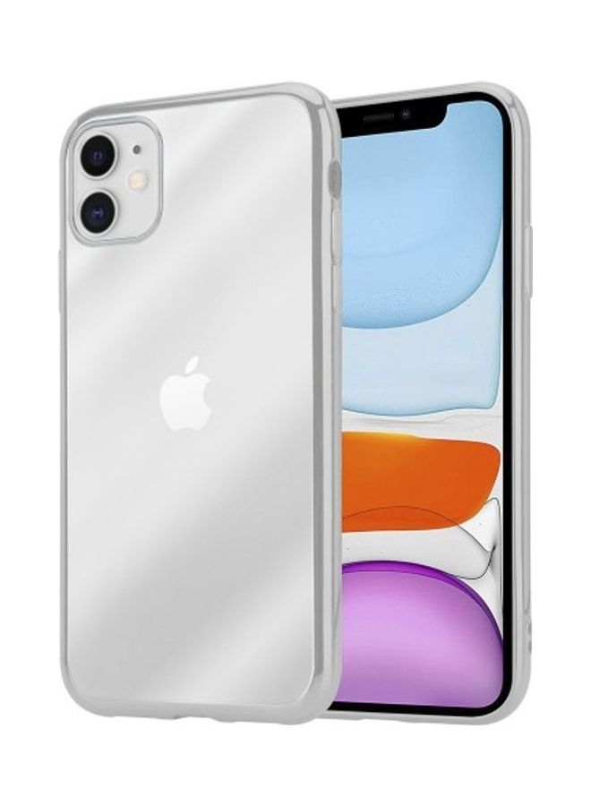 HICOOL - Hicool Protective Clear Case Cover for iPhone 12 Mini - Silver Edge silver - Image 1