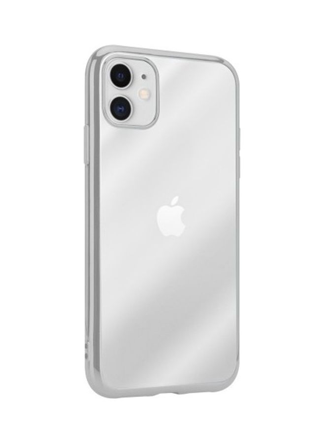 HICOOL - Hicool Protective Clear Case Cover for iPhone 12 Mini - Silver Edge silver - Image 1