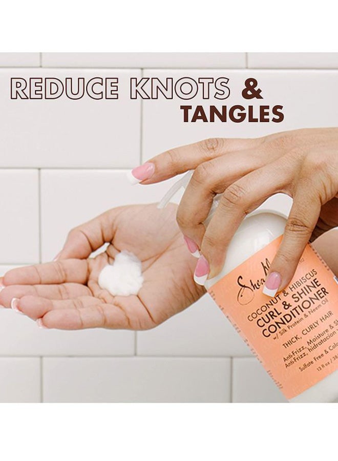 SheaMoisture - Coconut And Hibiscus Curl And Shine Conditioner - Image 1
