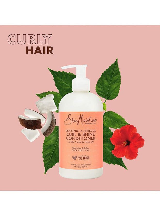 SheaMoisture - Coconut And Hibiscus Curl And Shine Conditioner - Image 1