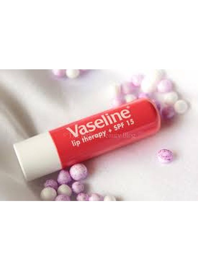 فازلين مجموعة معالج الشفاه روزي ليبس مكونة من قطعتين وردي 9.6جرام - Image 2