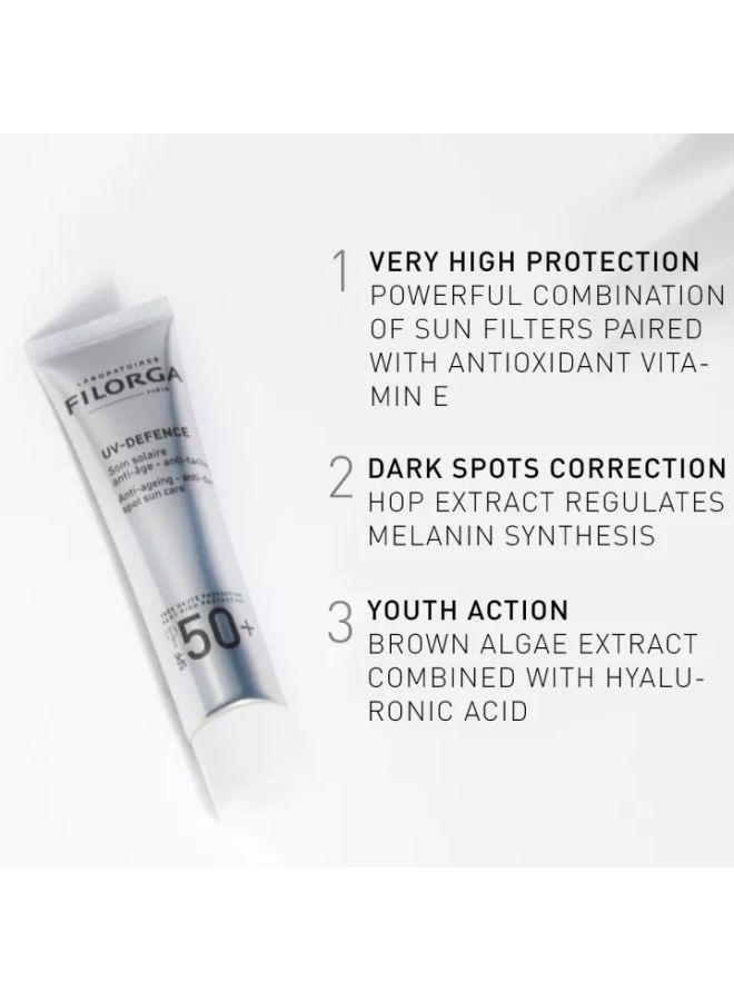 فيلورجا كريم العناية من الشمس مكافح الشيخوخة ومكافحة الاسمرار يو في ديفنس بعامل الحماية SPF50 + 40ملليلتر  - Image 4