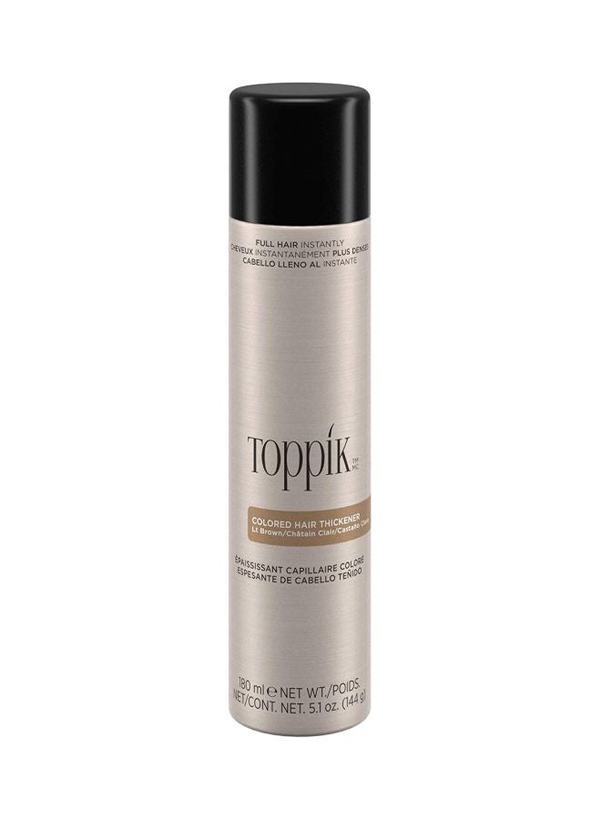 Toppik Colored Hair Thickener Light Brown Hair Color Hair Spray 144 Grams Light Brown 144grams  - Image 1