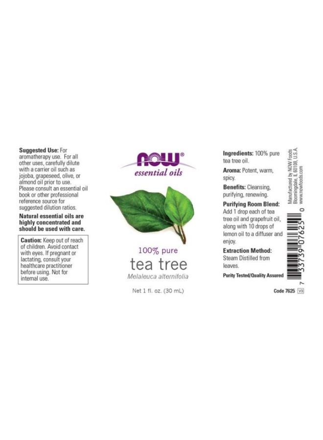 Now Foods Pure Tea Tree Essential Oil 30ml  - Image 4
