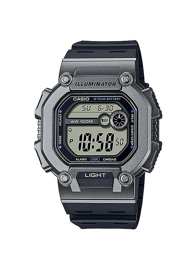 CASIO Men's Resin Digital Quartz Wrist Watch W-737H-1A2V Black - 46 mm - Grey