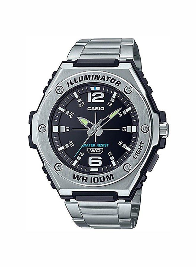 CASIO - Men's Illuminator Stainless Steel Analog Quartz Wrist Watch MWA-100HD-1AVDF - 51 mm - Black - Image 1