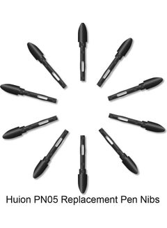 HUION 10-Piece Replacement Graphic Tablet Pen Nib Black  - Image 1