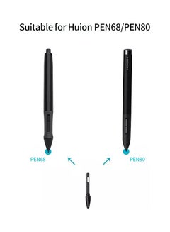 HUION 10-Piece Replacement Graphic Tablet Pen Nib Black  - Image 4