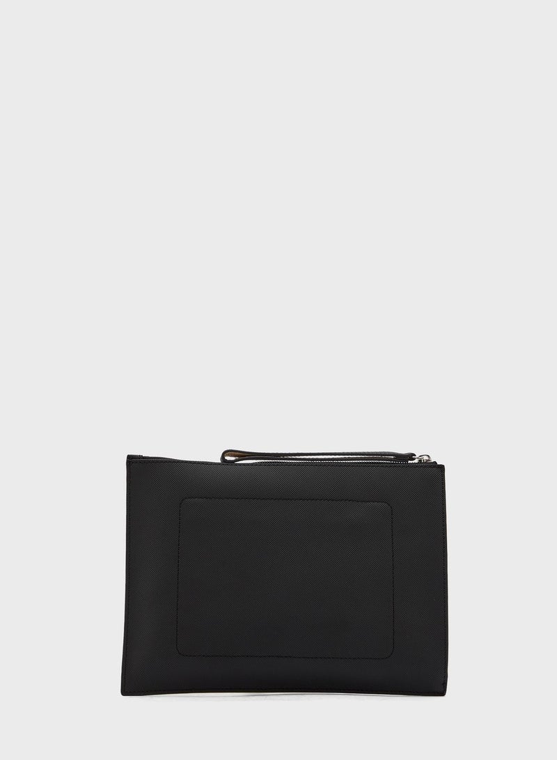 LACOSTE Anna Zip Closure Purse Black - Image 2