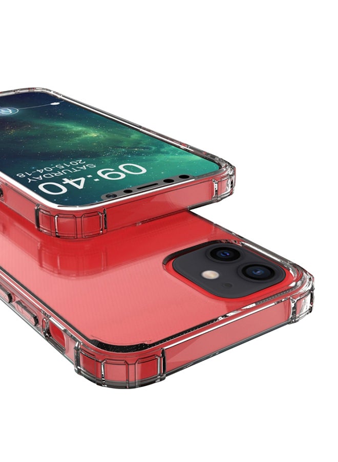 Premium Quality Protective Case Cover For Apple iPhone 12 Mini With Transparent Slim Thin TPU Corners Clear Clear
