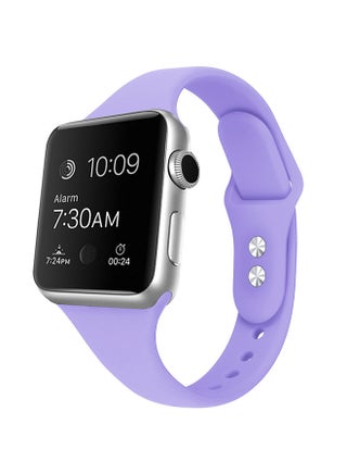 Slim Silicone Strap With Small Waist Monochrome For Apple Watch Purple - v1605068188/N41426006A_1