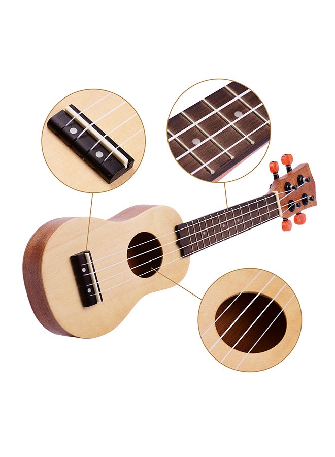 Generic Muslady 17 Inch Mini Acoustic 4-String Guitar With Carry Bag - Image 2