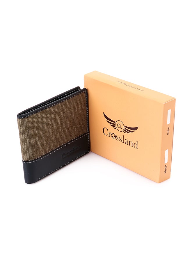 Crossland Genuine Leather Wallet Olive / Blue  - Image 4
