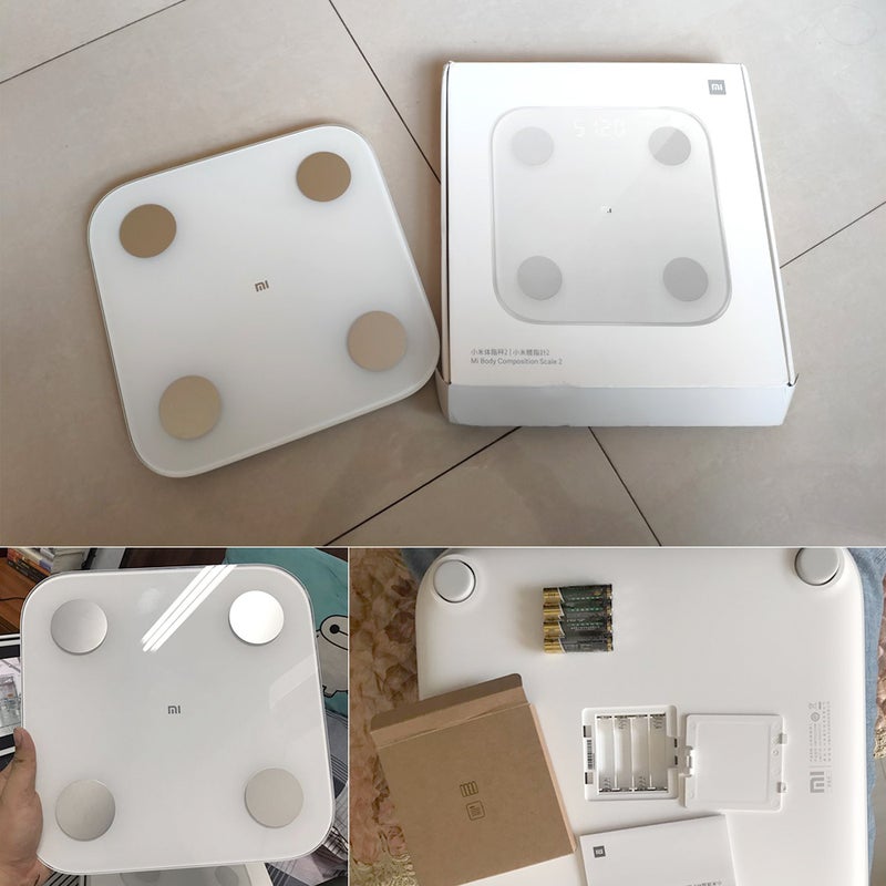 شاومي ميزان مي 2 لقياس مكونات الجسم بشاشة LED رقمية وبمقاس 300×300×22 ملليمتراً بلون أبيض  - Image 3