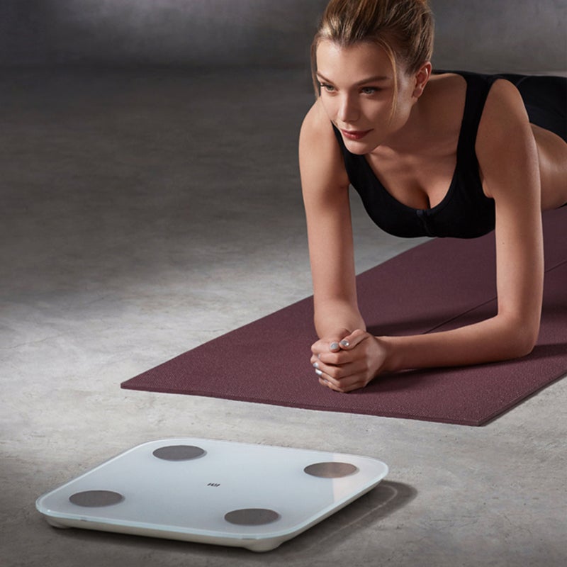Xiaomi Intelligent Body Composition Monitor Universal Fat Scale With Hidden LED Display HP6-LU White - Image 3