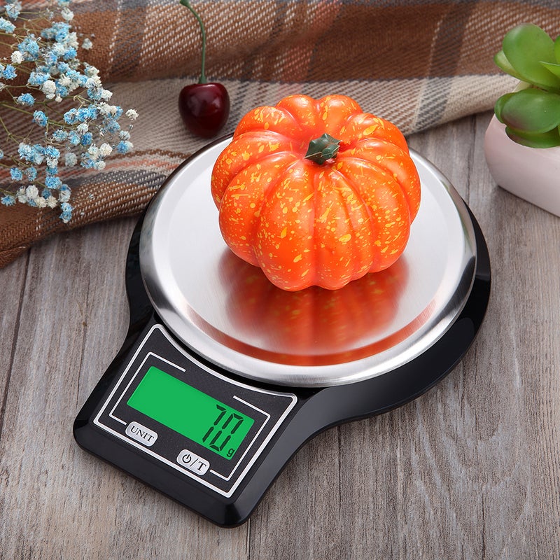 WeiHeng Stainless Steel Weighing Electronic Digital Kitchen Scale With Tare Function HP50-LU Black - Image 4
