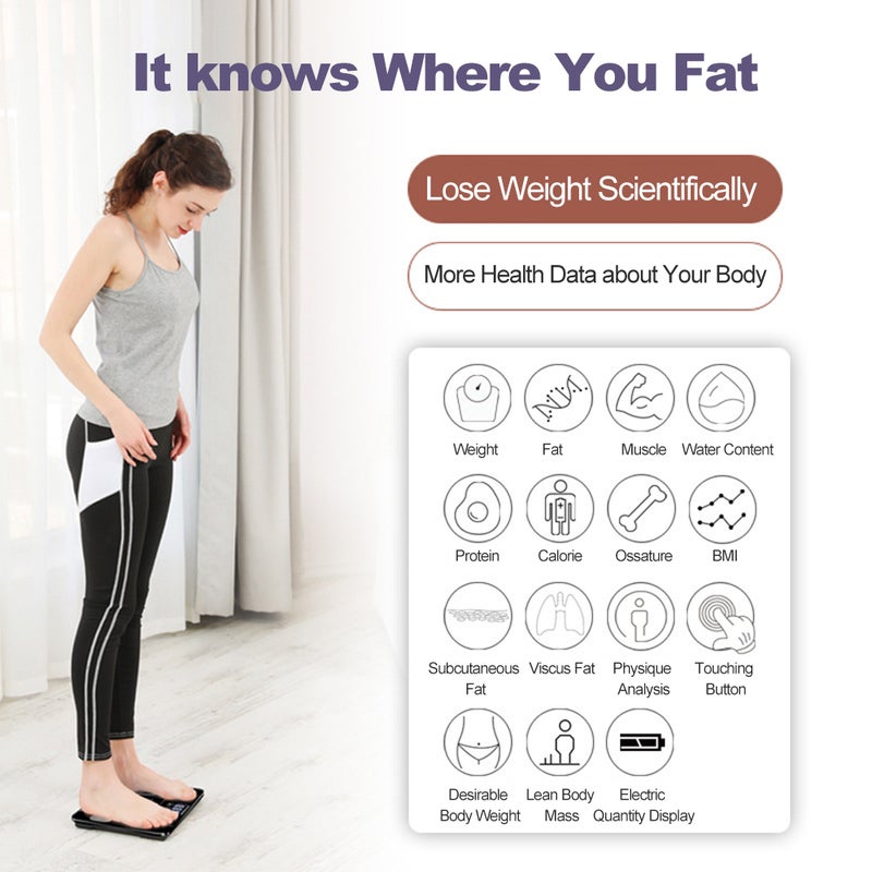 High Precision  Intelligent Digita Electronic Weight BMI Scale - Image 5