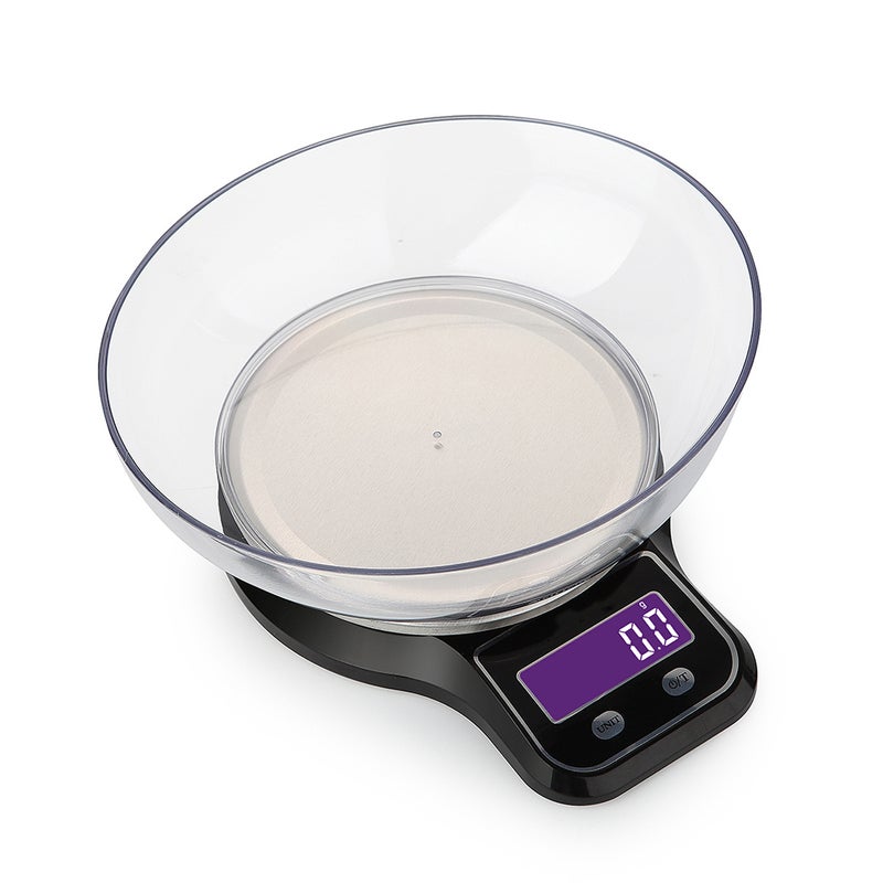 WeiHeng - Electronic Platform Stainless Steel Kitchen Scale Black - Image 1