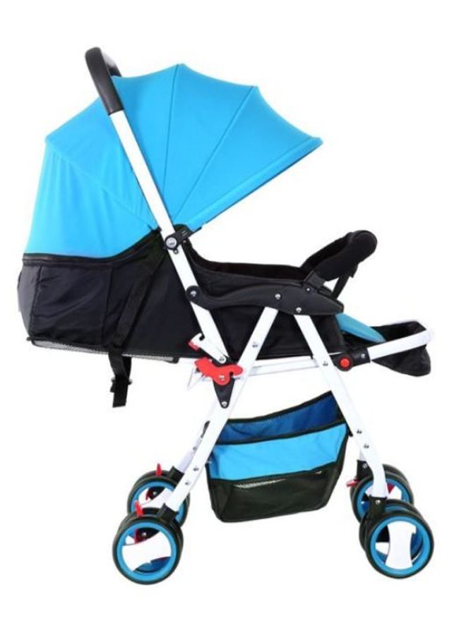 BABY PLUS - Baby Pram Stroller With Compact And Reversible Handlebar, Footrest, Cushion 5 Point Safety Belt - Image 1