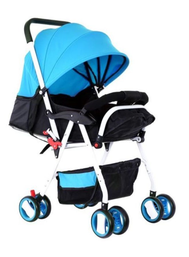 BABY PLUS - Baby Pram Stroller With Compact And Reversible Handlebar, Footrest, Cushion 5 Point Safety Belt - Image 1