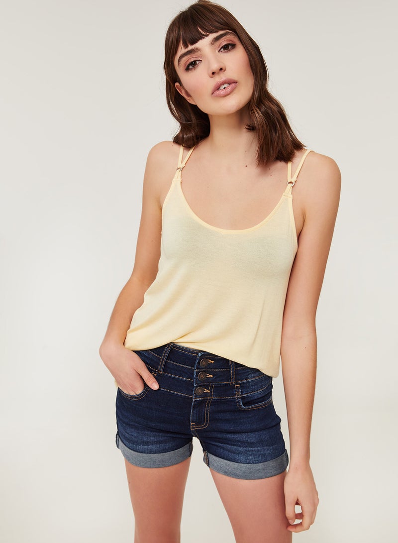 Ardene - Triple Waist Band Shorts Blue - Image 1