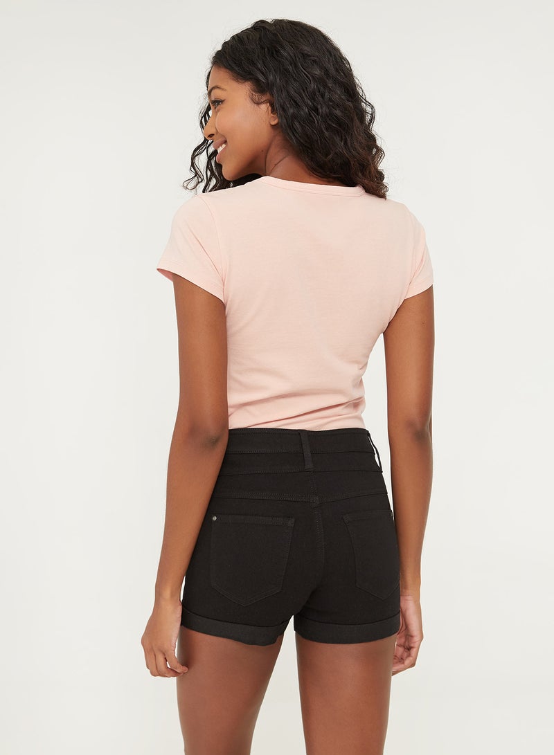 Ardene Triple Waist Band Shorts Black - Image 2