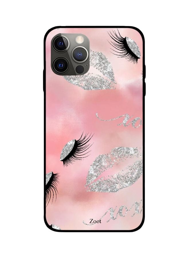 Zoot Eyes And Lips Printed Case Cover -for Apple iPhone 12 Pro Pink/Silver/Black Pink/Silver/Black - Image 1
